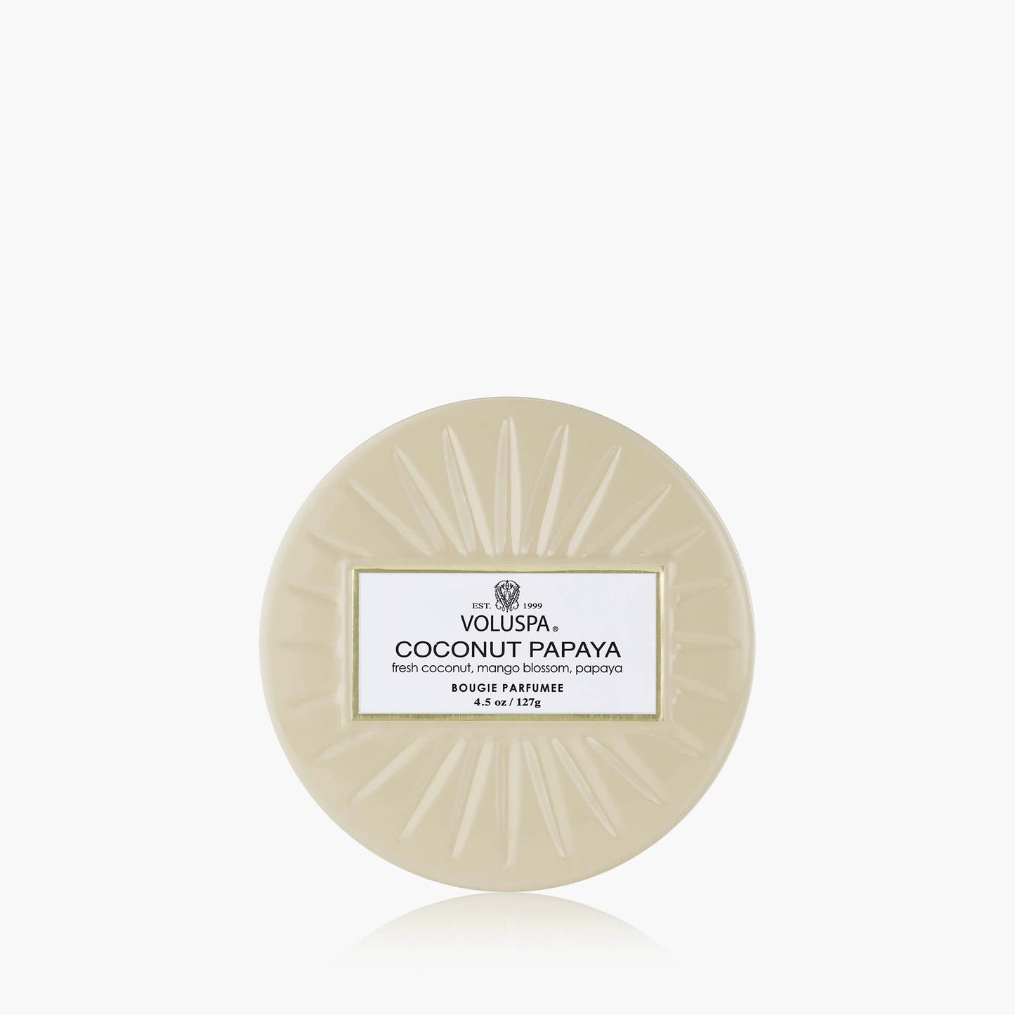 Coconut Papaya - Mini Tin Candle
