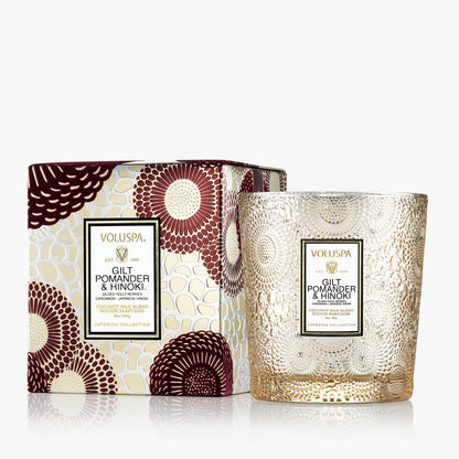 Gilt Pomander & Hinoki - Classic Candle