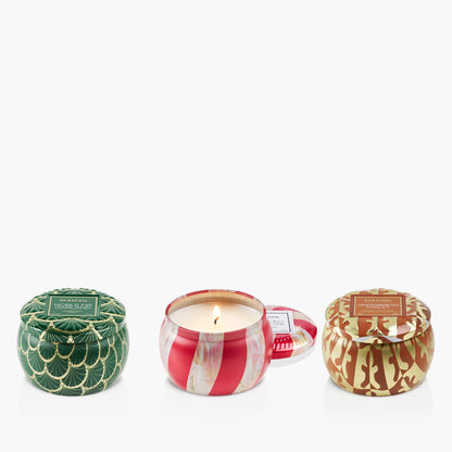 Holiday Mini Tin Trio - Assorted Gift Set