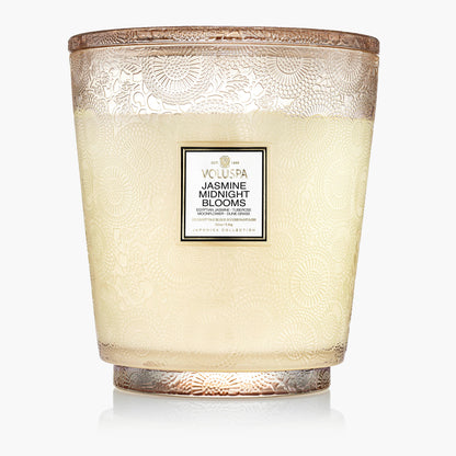 Jasmine Midnight Blooms - 5 Wick Hearth Candle