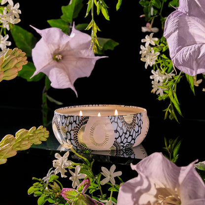 Jasmine Midnight Blooms - 3 Wick Tin Candle