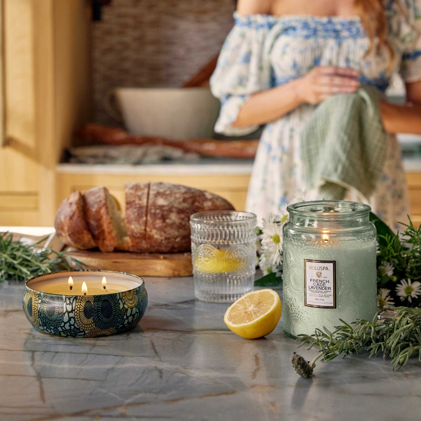 French Cade Lavender - 3 Wick Tin Candle